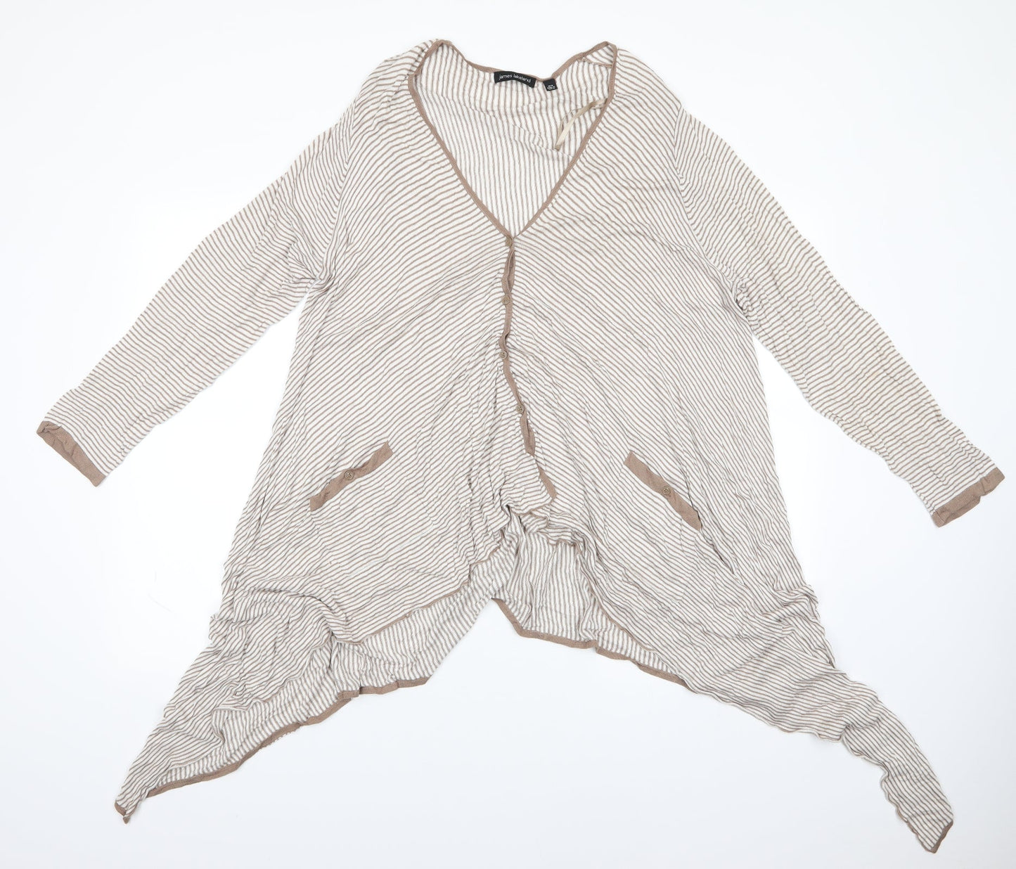 Womens UK Size 18 James Lakeland Beige Cardigan Jumper