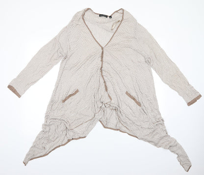 Womens UK Size 18 James Lakeland Beige Cardigan Jumper