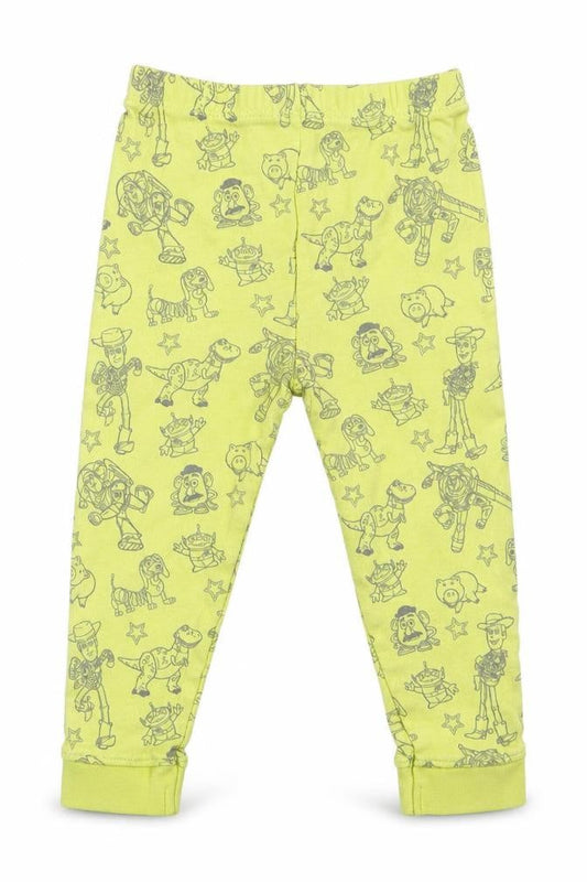Toy Stroy Boys Green Solid Cotton  Pyjama Pants Size 12-18 Months   - Toy Story Characters Lime Green