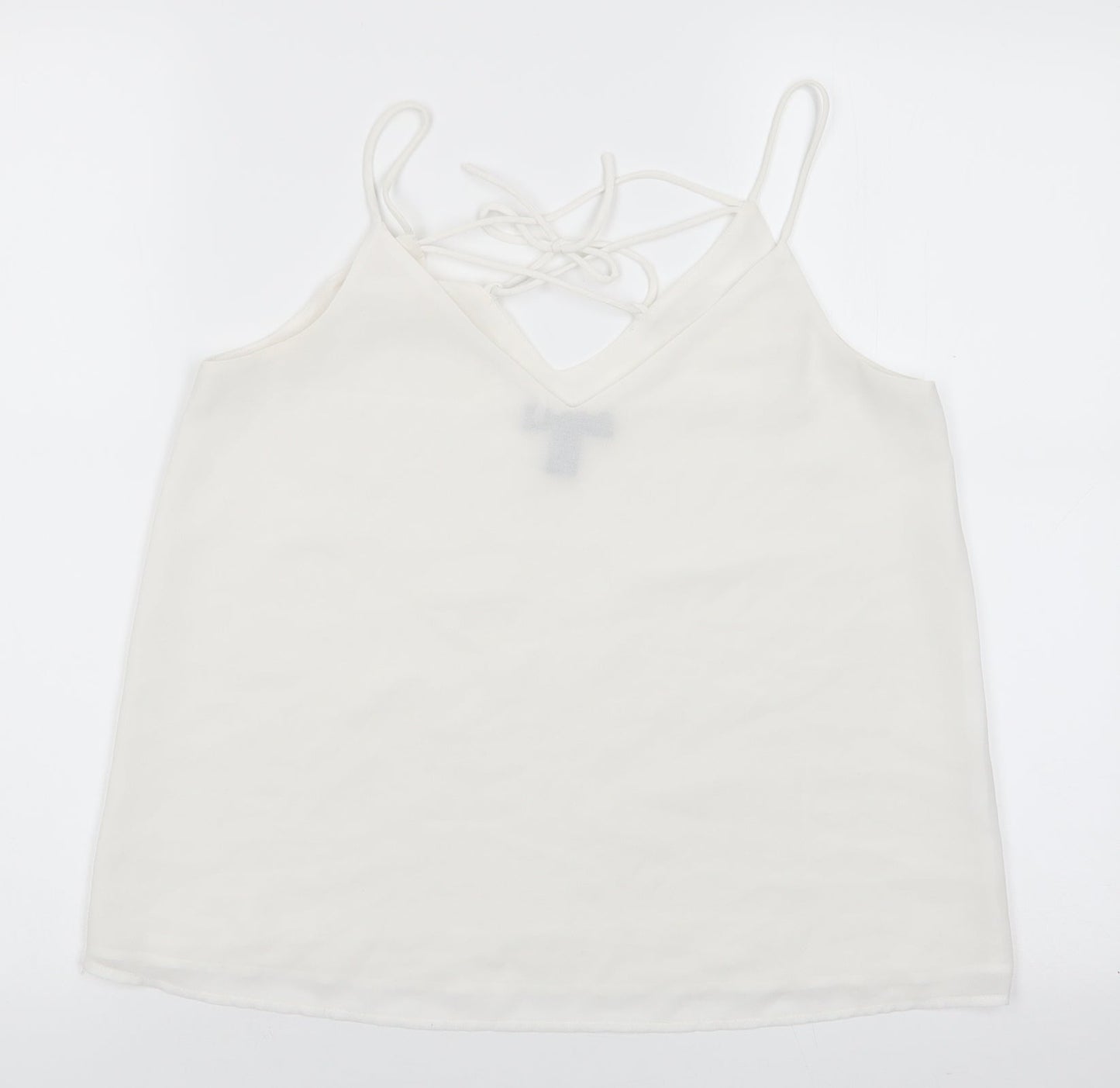 Womens UK Size 8 New Look White Camisole Blouse