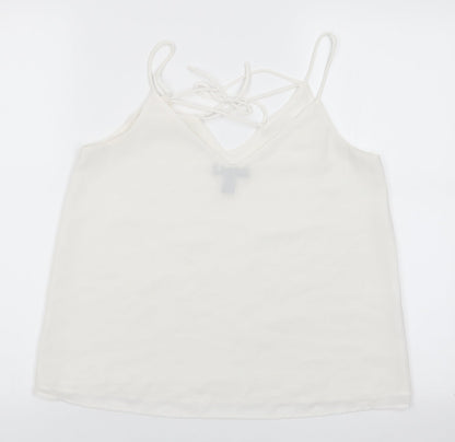Womens UK Size 8 New Look White Camisole Blouse