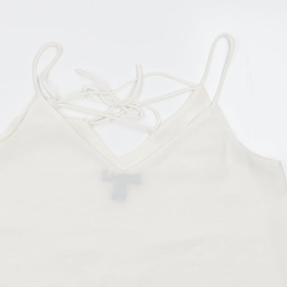 Womens UK Size 8 New Look White Camisole Blouse