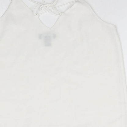 Womens UK Size 8 New Look White Camisole Blouse