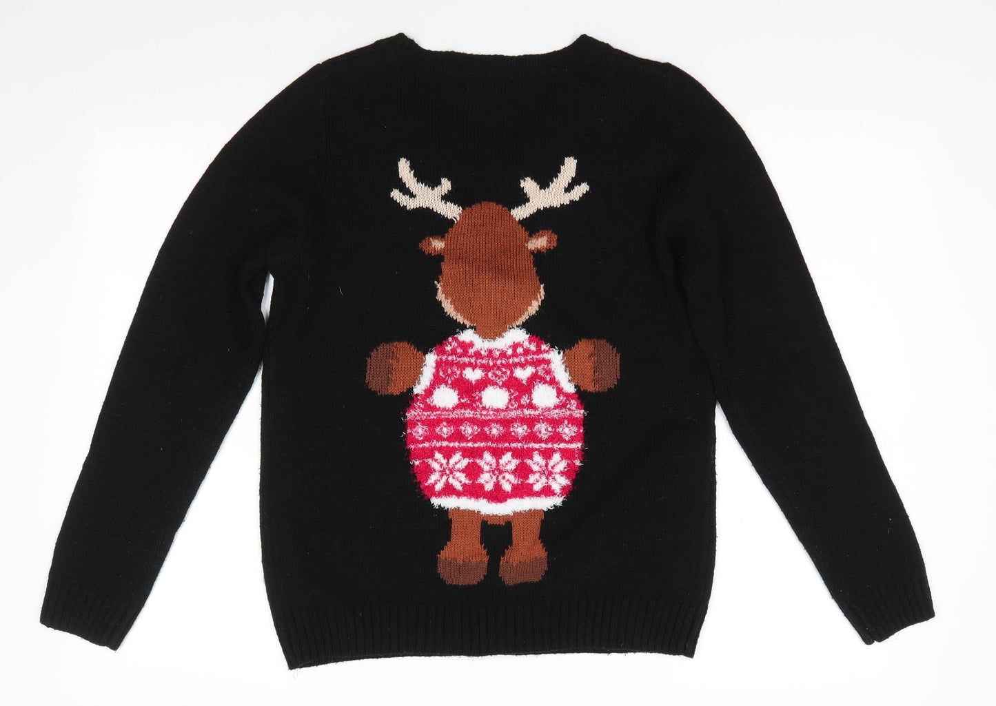 Womens UK Size 8 Florence and Fred Black Pullover Jumper