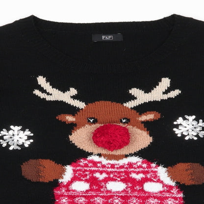 Womens UK Size 8 Florence and Fred Black Pullover Jumper
