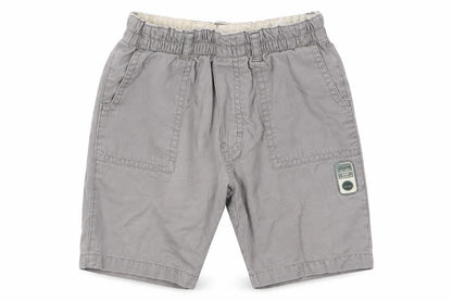 Front view of Timberland boys’ grey cotton cargo trousers, size 12, months
