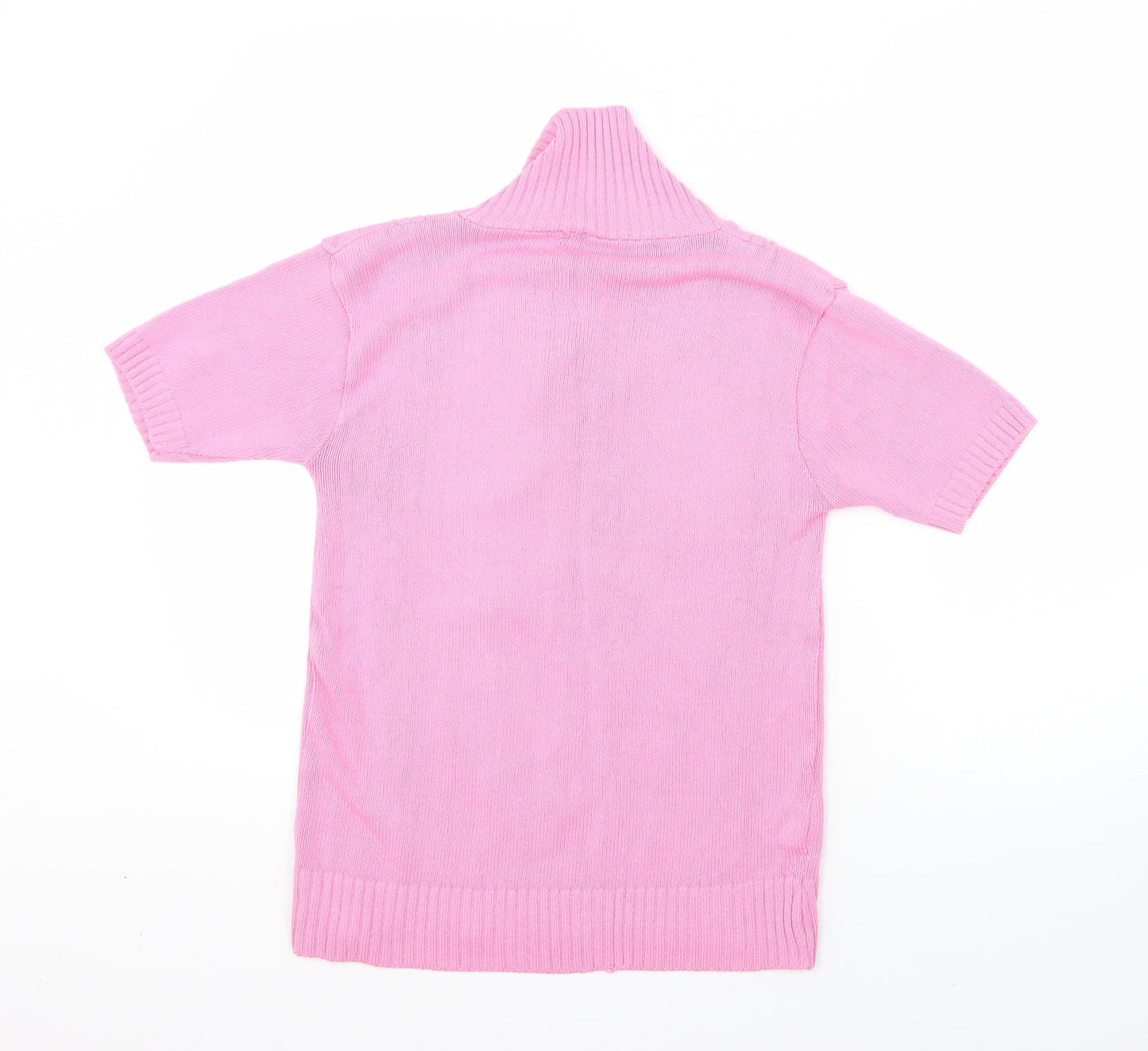 Womens UK Size S Preworn Pink Pullover Jumper