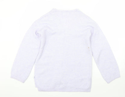 Womens UK Size XS M&S Purple Pullover Jumper