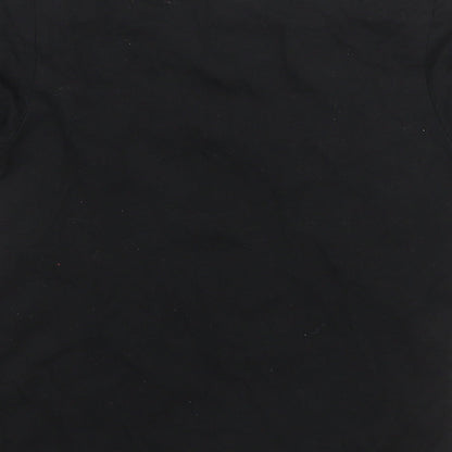Urban Dept Boys Black  Cotton Basic T-Shirt Size 6 Years Round Neck  - leopard