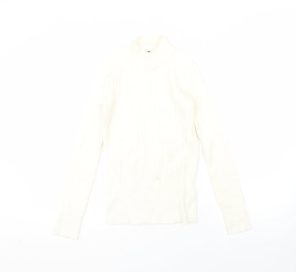 Womens UK Size 8 M&S Beige Pullover Jumper
