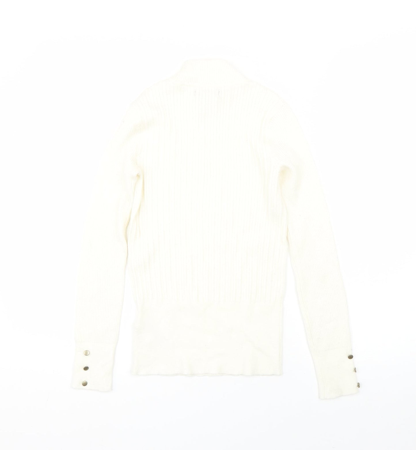 Womens UK Size 8 M&S Beige Pullover Jumper
