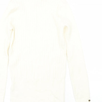 Womens UK Size 8 M&S Beige Pullover Jumper