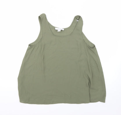 Womens UK Size 10 Atmosphere Green Basic Blouse