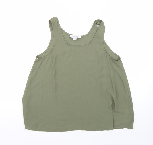 Womens UK Size 10 Atmosphere Green Basic Blouse