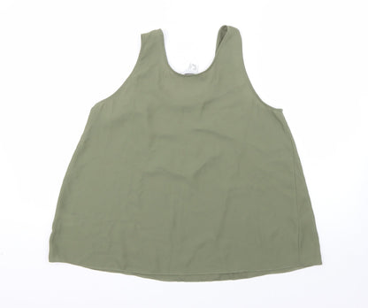 Womens UK Size 10 Atmosphere Green Basic Blouse