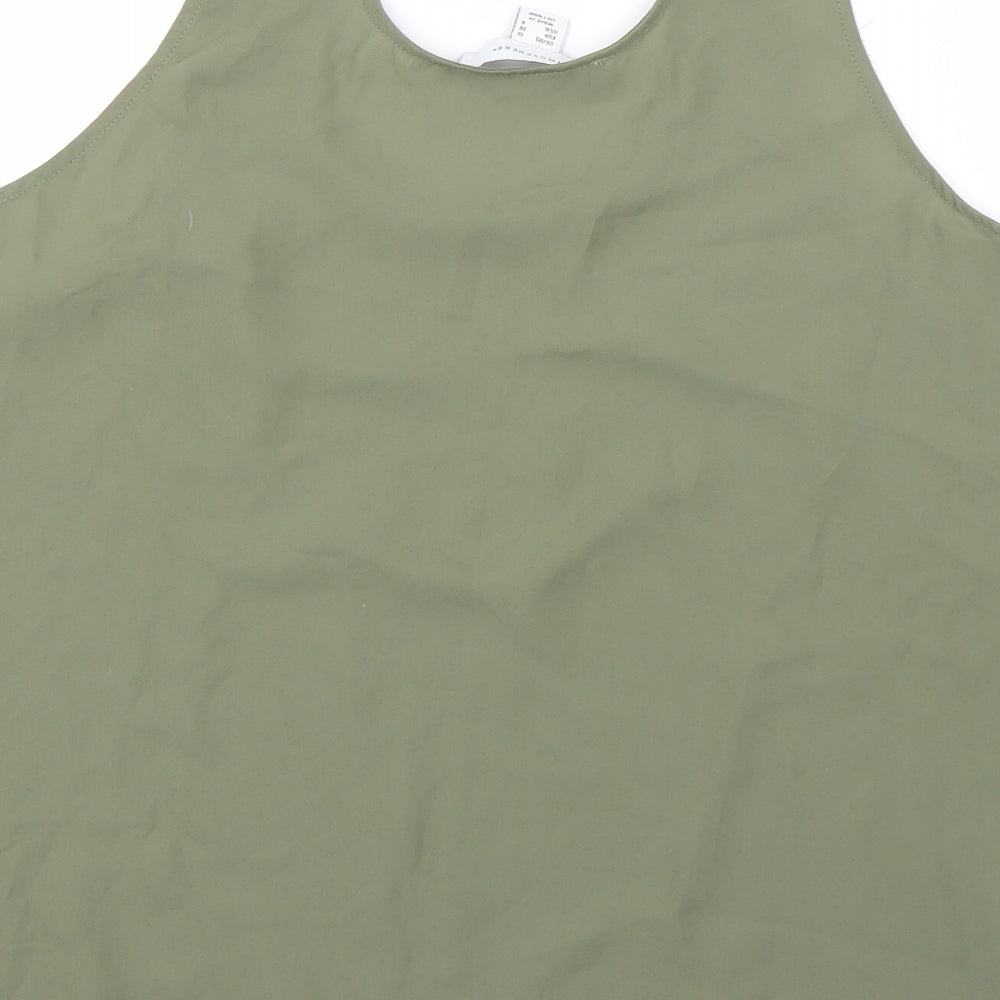 Womens UK Size 10 Atmosphere Green Basic Blouse