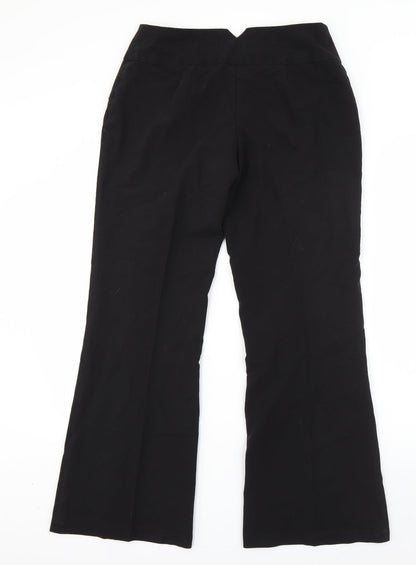 Womens UK Size 10 Dorothy Perkins Regular Fit Dress Pants Black Trousers