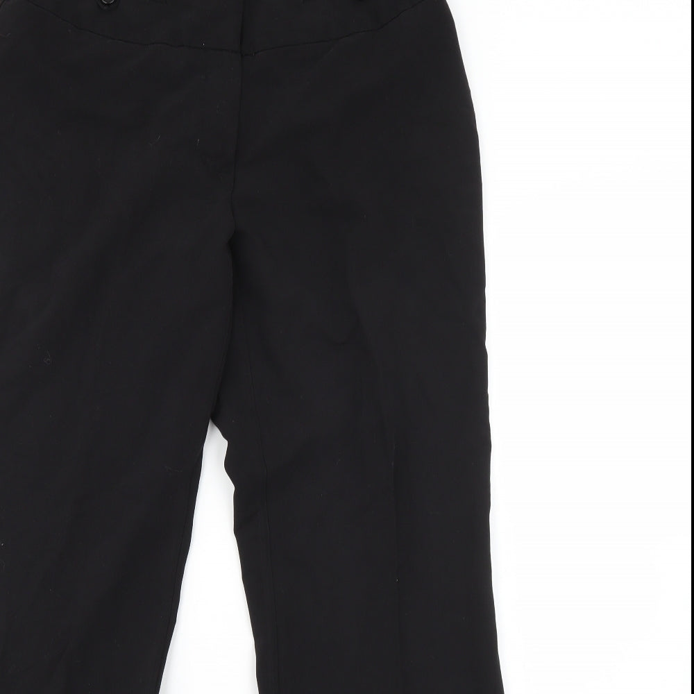 Womens UK Size 10 Dorothy Perkins Regular Fit Dress Pants Black Trousers