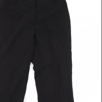 Womens UK Size 10 Dorothy Perkins Regular Fit Dress Pants Black Trousers