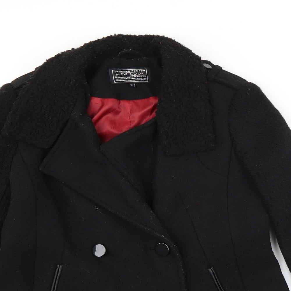 New Look Womens Black   Jacket Coat Size 10
