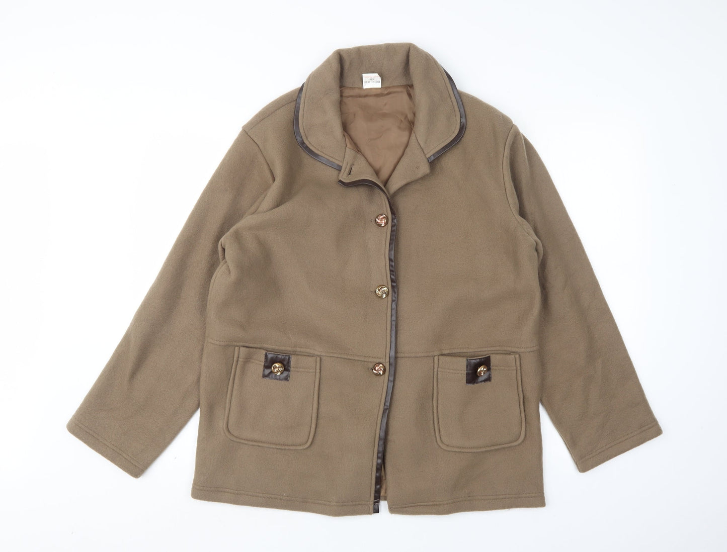Womens UK Size M Anne De Lancay Brown Jacket