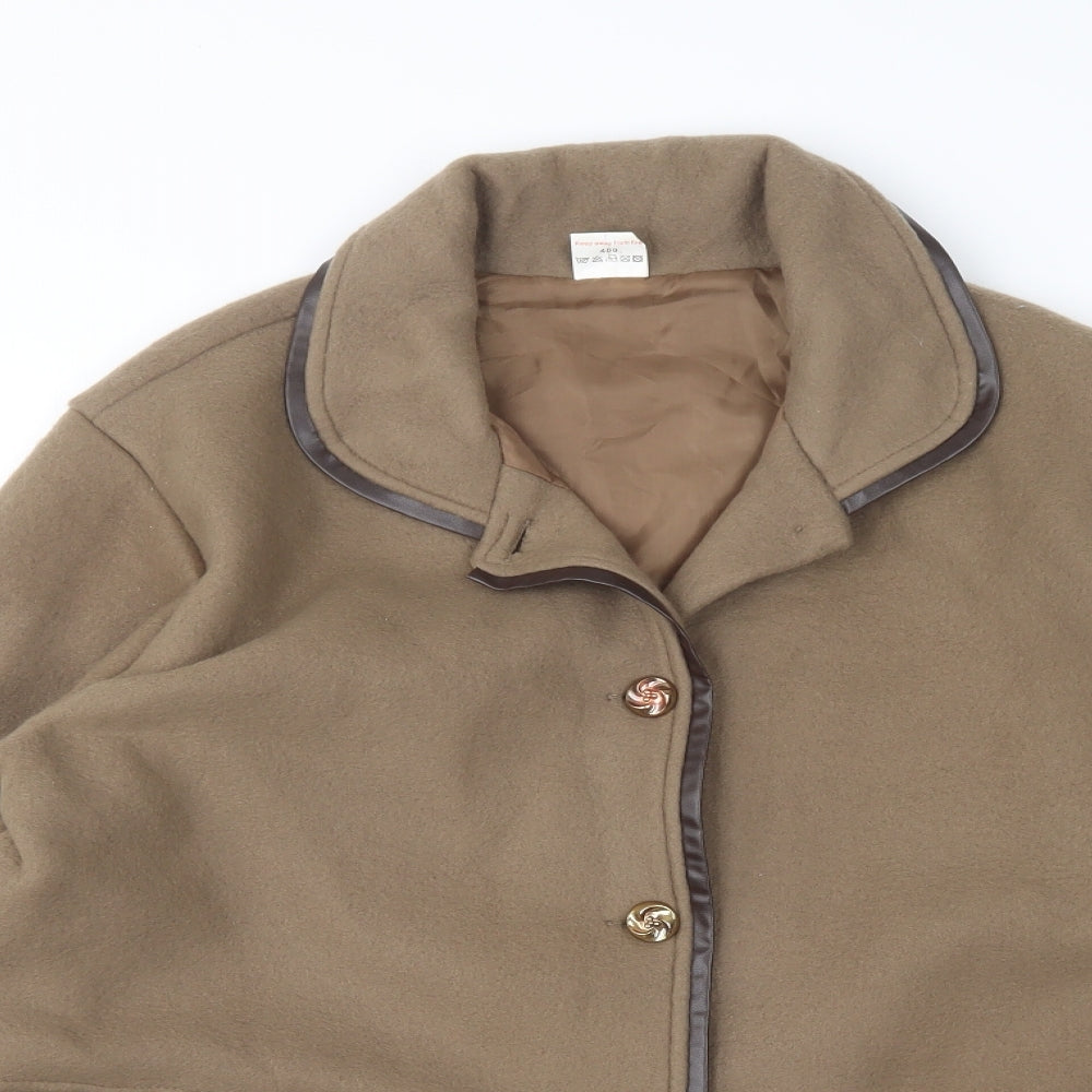 Womens UK Size M Anne De Lancay Brown Jacket