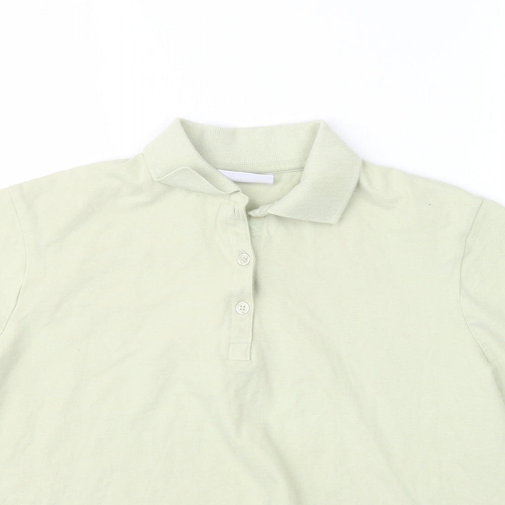 Papaya Womens Green  Cotton Basic Polo Size 20 Collared