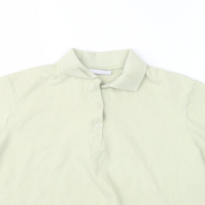 Papaya Womens Green  Cotton Basic Polo Size 20 Collared