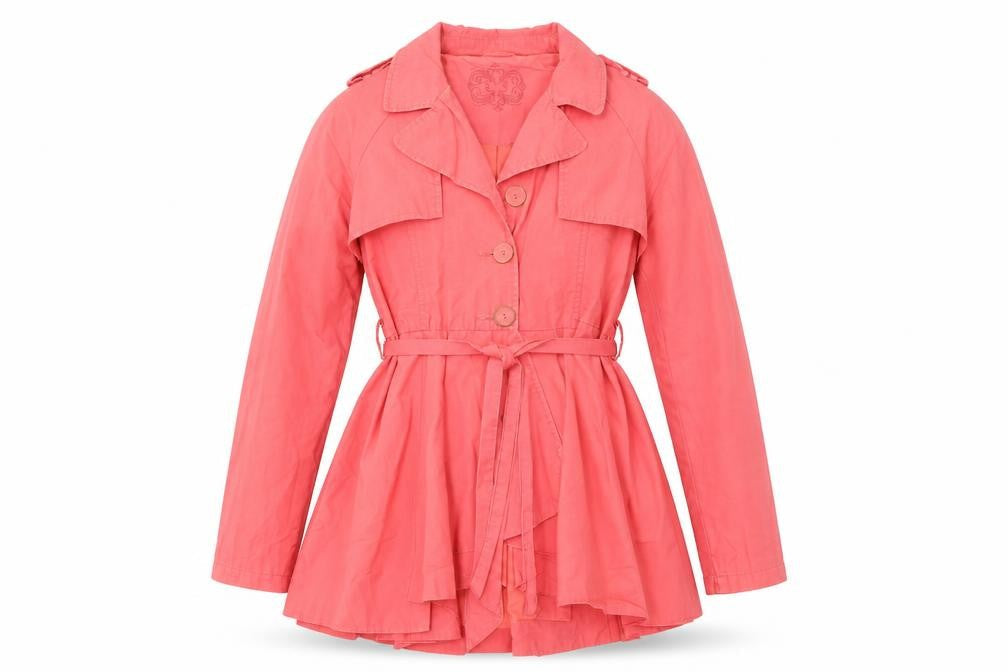 Womens UK Size 12 Red Herring Pink Overcoat