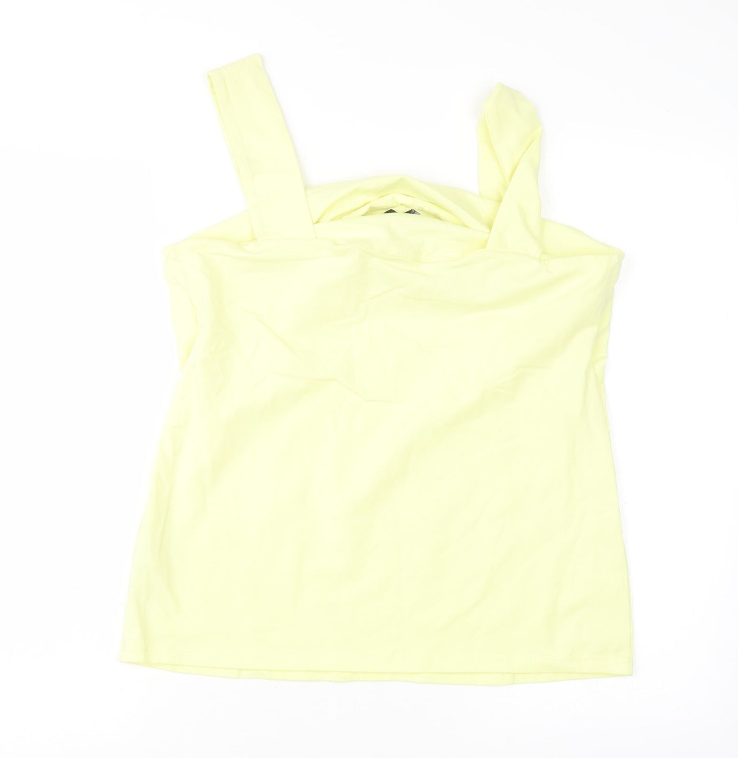 Womens UK Size 16 Dorothy Perkins Yellow Basic Tank
