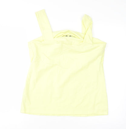 Womens UK Size 16 Dorothy Perkins Yellow Basic Tank