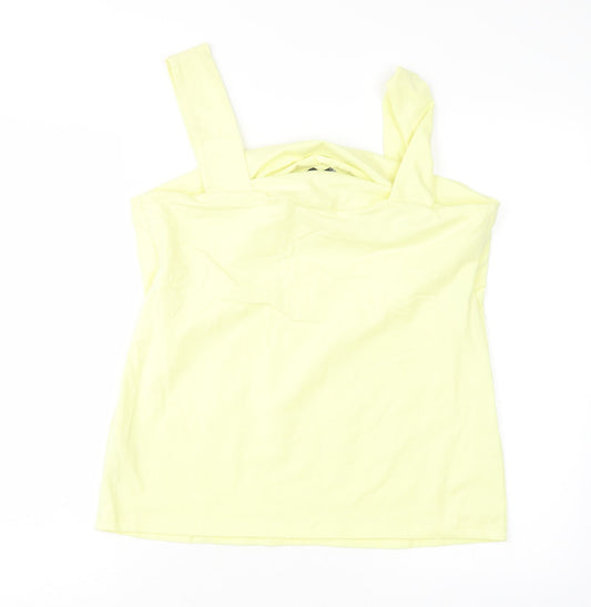 Womens UK Size 16 Dorothy Perkins Yellow Basic Tank