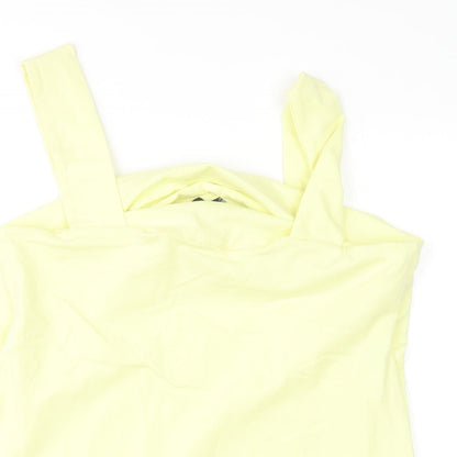 Womens UK Size 16 Dorothy Perkins Yellow Basic Tank