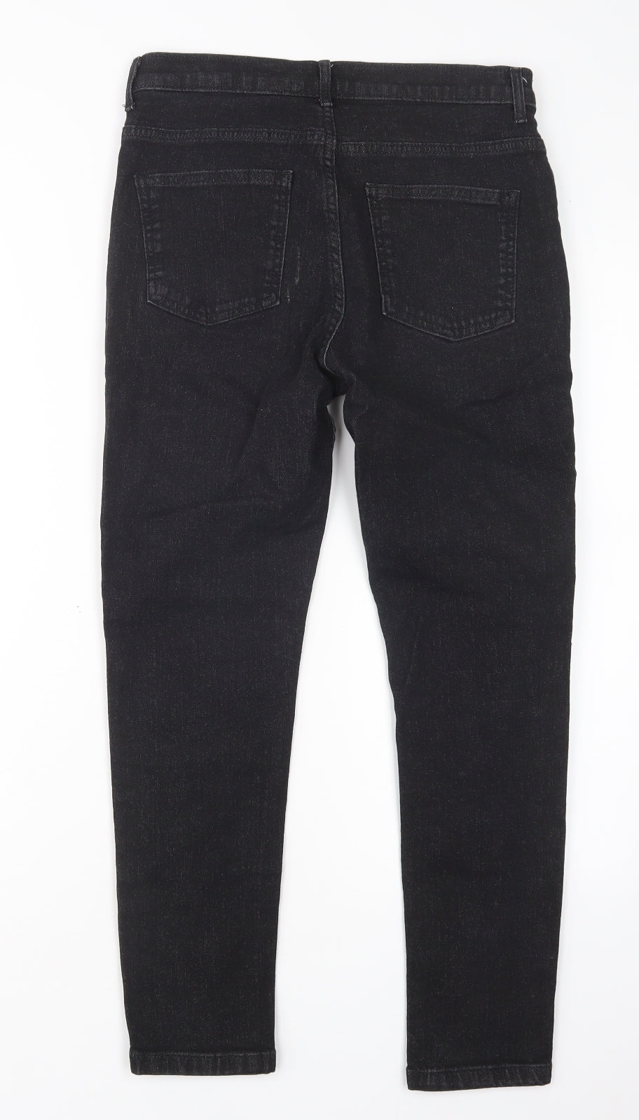 M&S Womens Black  Cotton Skinny Jeans Size 10 L25 in Regular