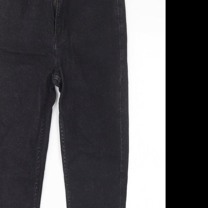 M&S Womens Black  Cotton Skinny Jeans Size 10 L25 in Regular