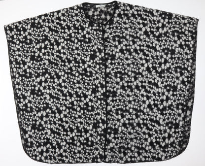 Additional front view of LADY DISTRICT women’s multicoloured polka dot poncho, size UK 18