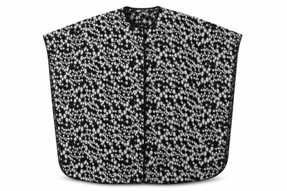 Front view of LADY DISTRICT women’s multicoloured polka dot poncho, size UK 18