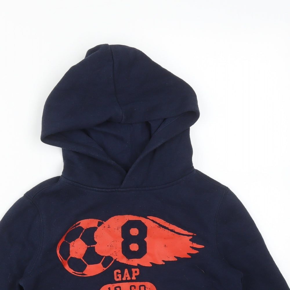 Gap Boys Blue  Cotton Pullover Hoodie Size XS   - GAP 8 FOOTBALL. 19-69