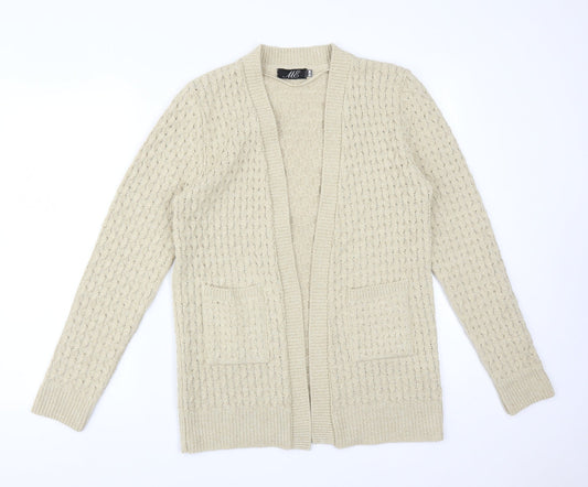 Womens UK Size M ME Beige Cardigan Jumper
