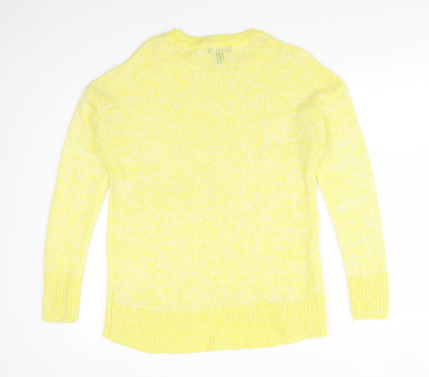 Womens UK Size S New Look Yellow Basic T-Shirt
