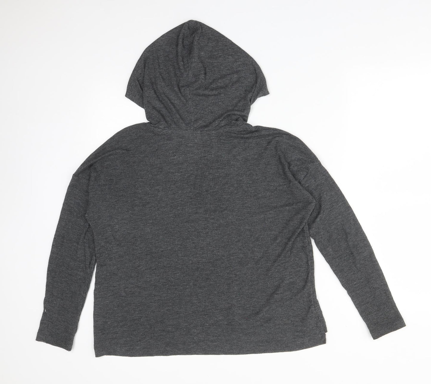 Womens UK Size S FOREVER 21 Grey Pullover Hoodie