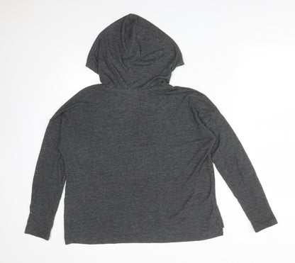 Womens UK Size S FOREVER 21 Grey Pullover Hoodie