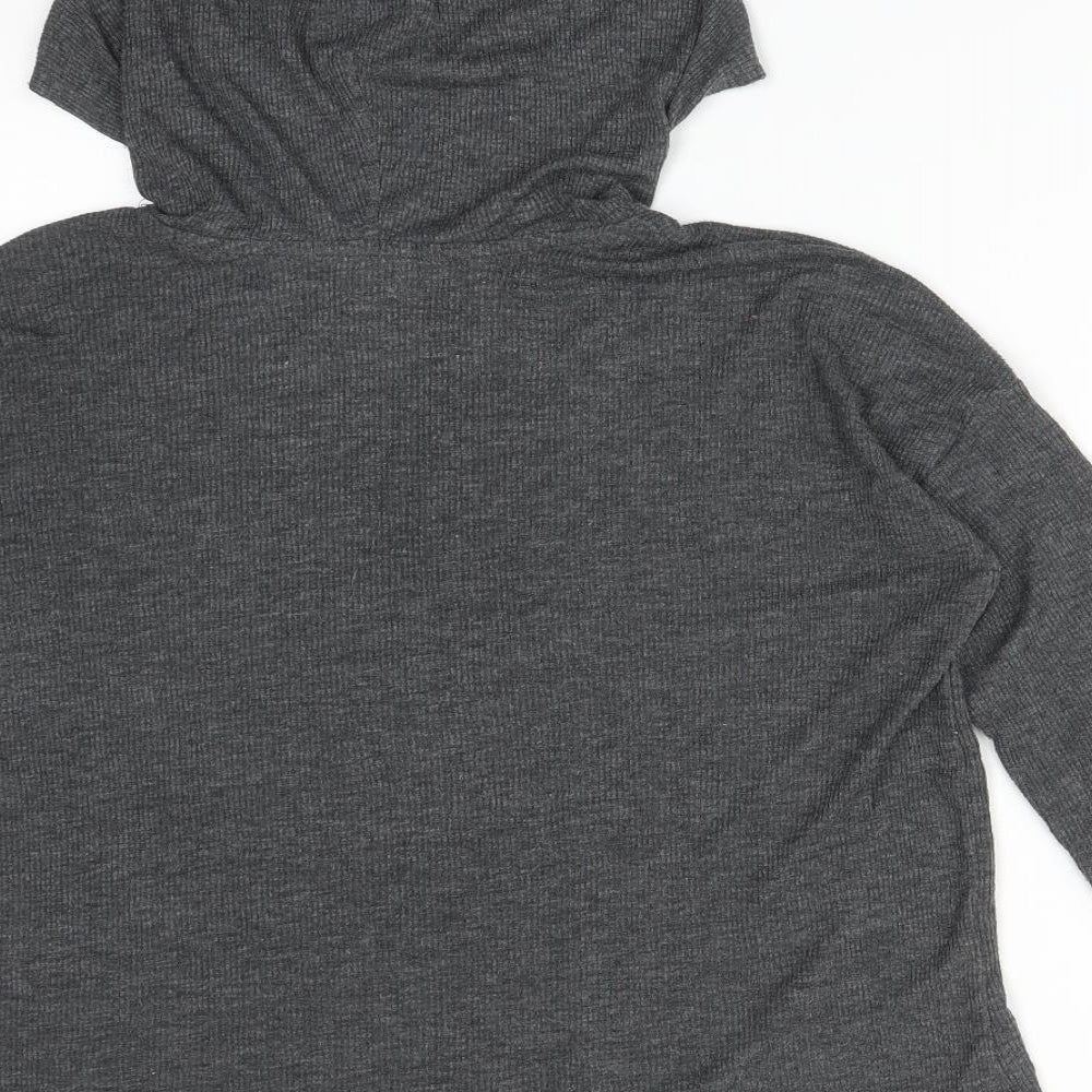 Womens UK Size S FOREVER 21 Grey Pullover Hoodie