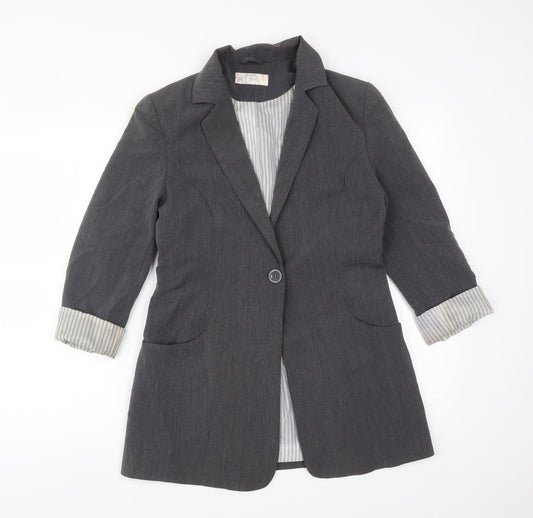 Womens UK Size 10 Internacionale Regular Grey Suit Jacket