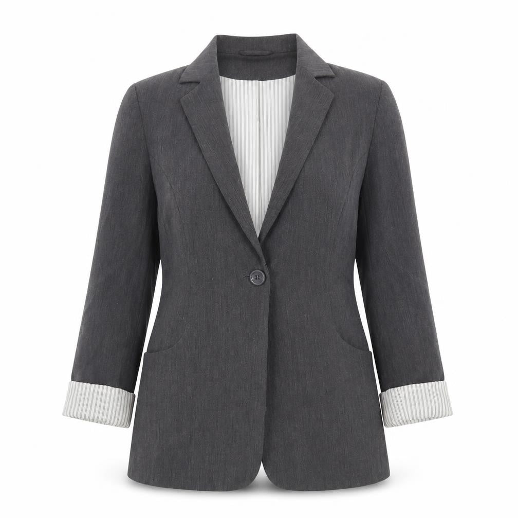 Womens UK Size 10 Internacionale Regular Grey Suit Jacket