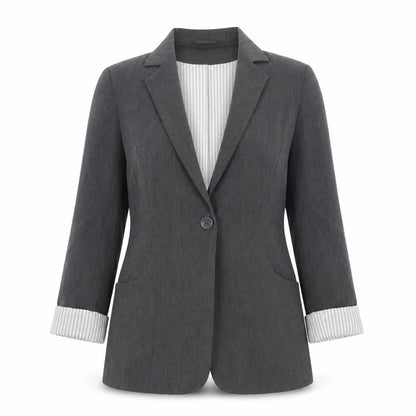 Womens UK Size 10 Internacionale Regular Grey Suit Jacket