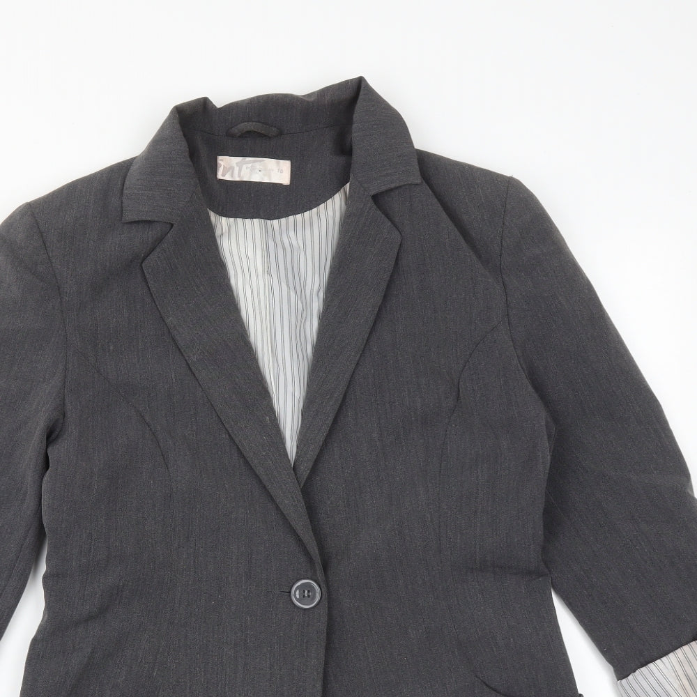Womens UK Size 10 Internacionale Regular Grey Suit Jacket