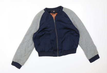 Mens UK Size 34 H&M Multicoloured Bomber Jacket