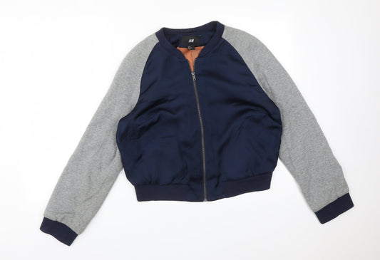 Mens UK Size 34 H&M Multicoloured Bomber Jacket