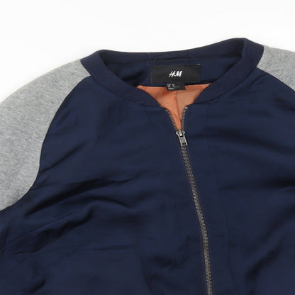 Mens UK Size 34 H&M Multicoloured Bomber Jacket